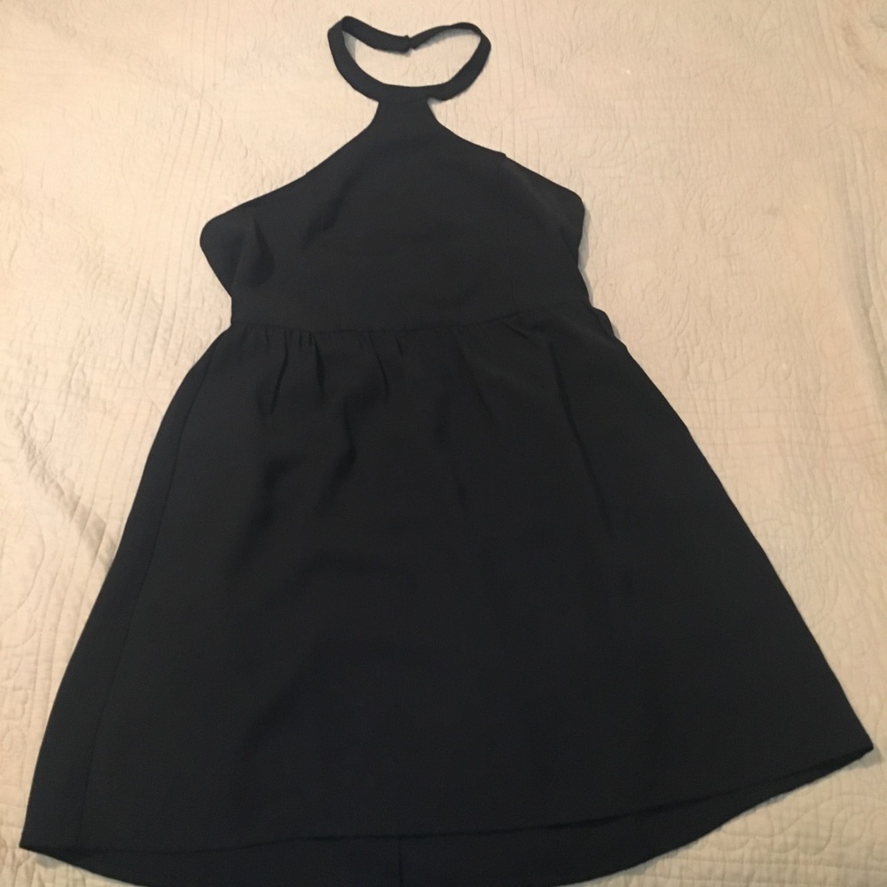Urban Outfitters Sparkle & Fade Black Halter Dress - Picture 2 of 5